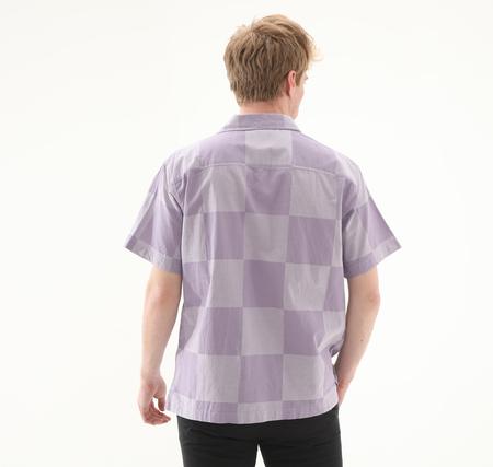 Vans Kessler Checkerboard Ss Woven Erkek Gömlek Mor
