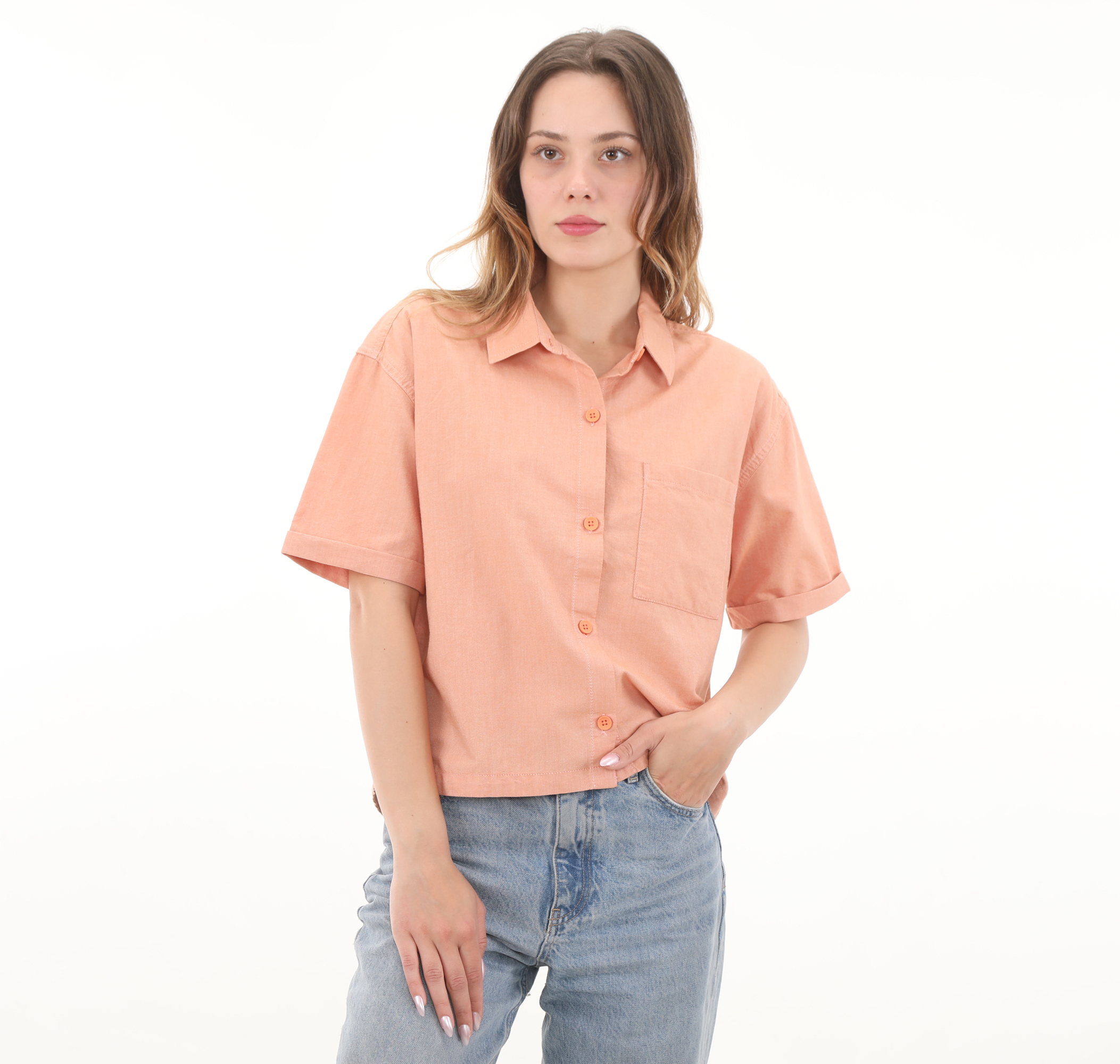 Женская рубашка Vans Mcmillan Ss Top Gömlek