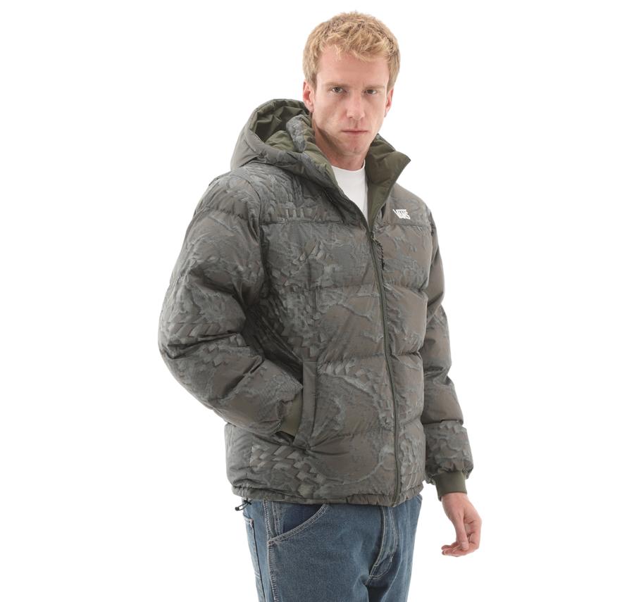 Vans Mte Bridgewood Reversible Puffer Erkek Mont Siyah Vans Mte Bridgewood Reversible Puffer Erkek Mont Siyah