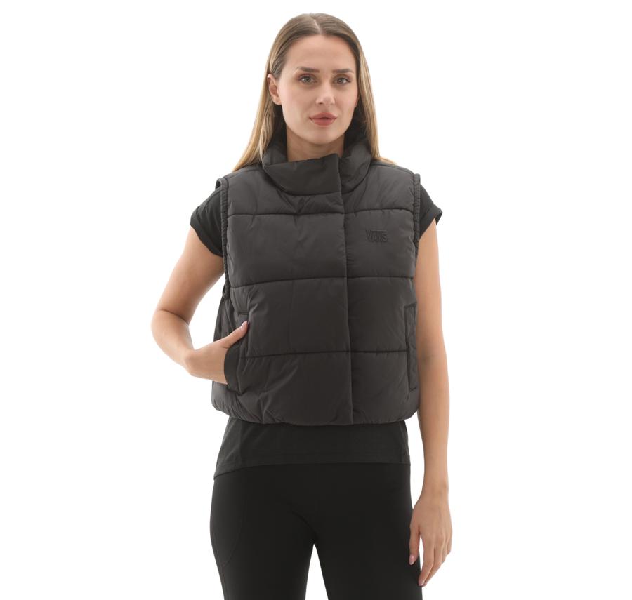 Vans Mte Hillgate Cropped Vest Kadın Siyah Vans Mte Hillgate Cropped Vest Kadın Siyah