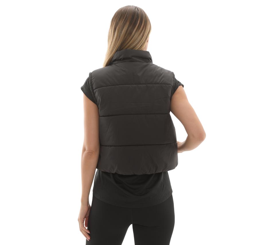 Vans Mte Hillgate Cropped Vest Kadın Siyah Vans Mte Hillgate Cropped Vest Kadın Siyah