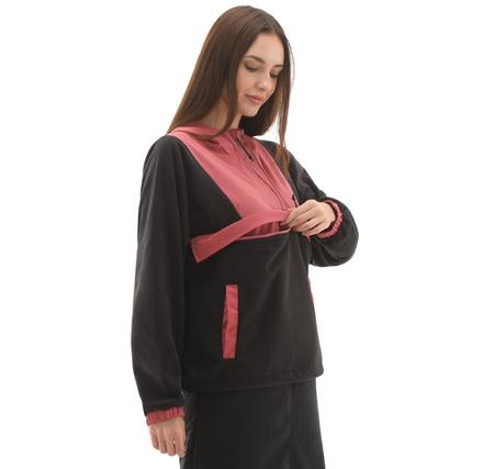 Vans Mte Kennett Polar Fleece Hz Hoodie Kadın Sweatshirt Siyah Vans Mte Kennett Polar Fleece Hz Hoodie Kadın Sweatshirt Siyah