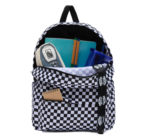 Vans Old Skool Check Backpack Sırt Çantası Beyaz Vans Old Skool Check Backpack Sırt Çantası Beyaz