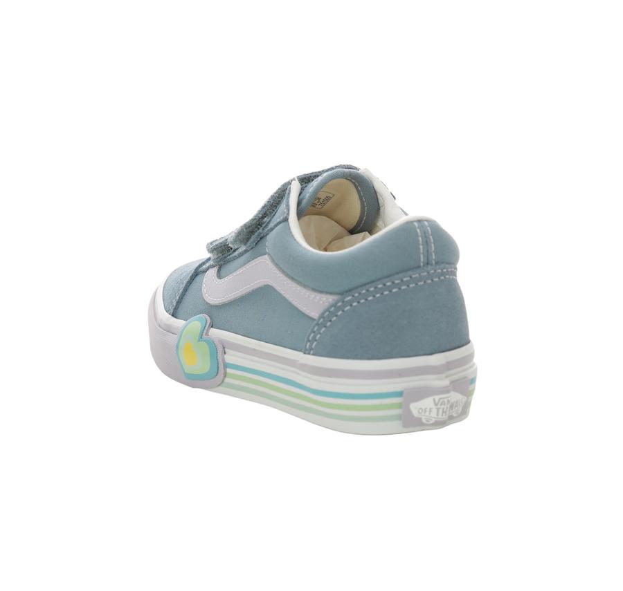 Vans Old Skool V Heart Çocuk Spor Ayakkabı Açık Mavi Vans Old Skool V Heart Çocuk Spor Ayakkabı Açık Mavi