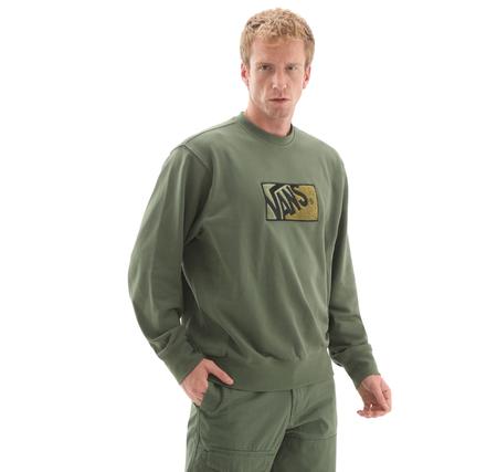 Vans Original Standards 2-Tone Crew Erkek Sweatshirt Yeşil Vans Original Standards 2-Tone Crew Erkek Sweatshirt Yeşil