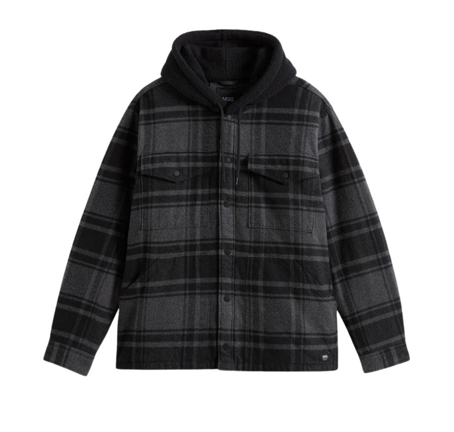 Vans Piedmont Hooded Plaid Shacket Erkek Ceket Siyah Vans Piedmont Hooded Plaid Shacket Erkek Ceket Siyah