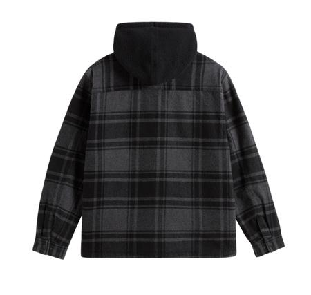 Vans Piedmont Hooded Plaid Shacket Erkek Ceket Siyah Vans Piedmont Hooded Plaid Shacket Erkek Ceket Siyah