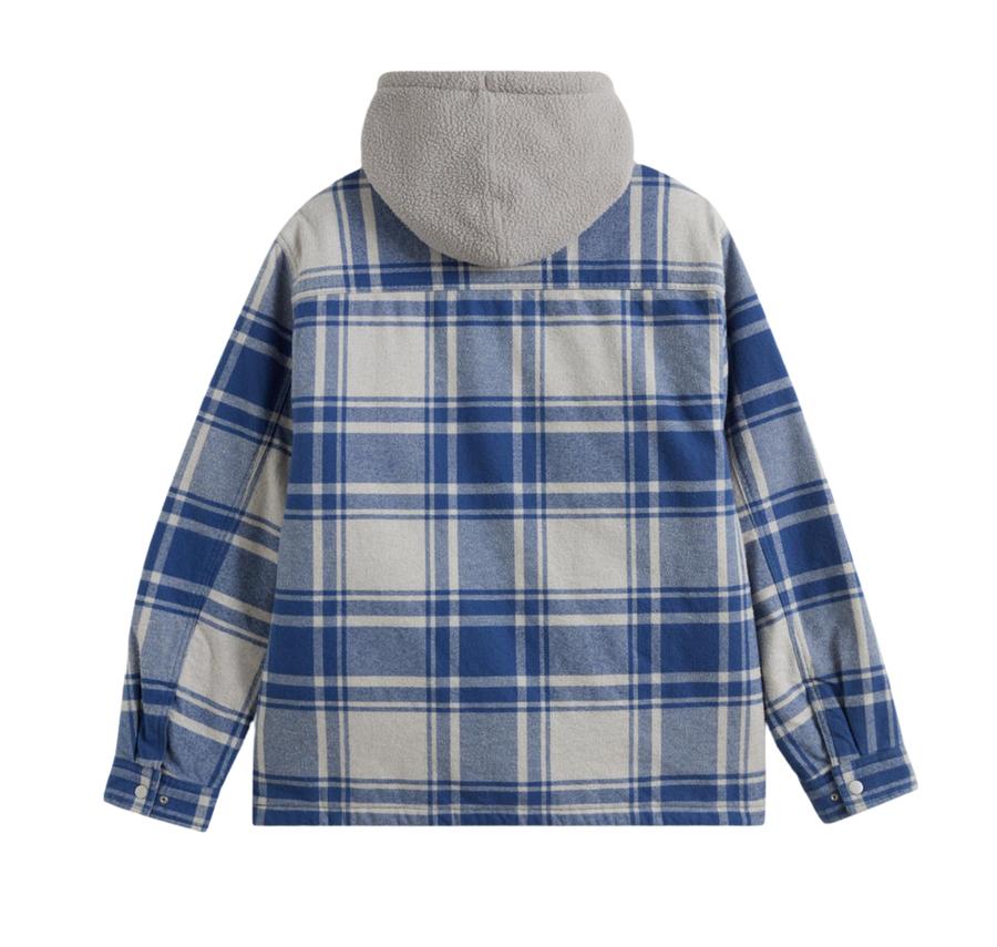 Vans Piedmont Hooded Plaid Shacket Erkek Ceket Mavi Vans Piedmont Hooded Plaid Shacket Erkek Ceket Mavi