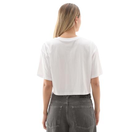 Vans Rhythm Relaxed Crop Ss Kadın T-Shirt Beyaz