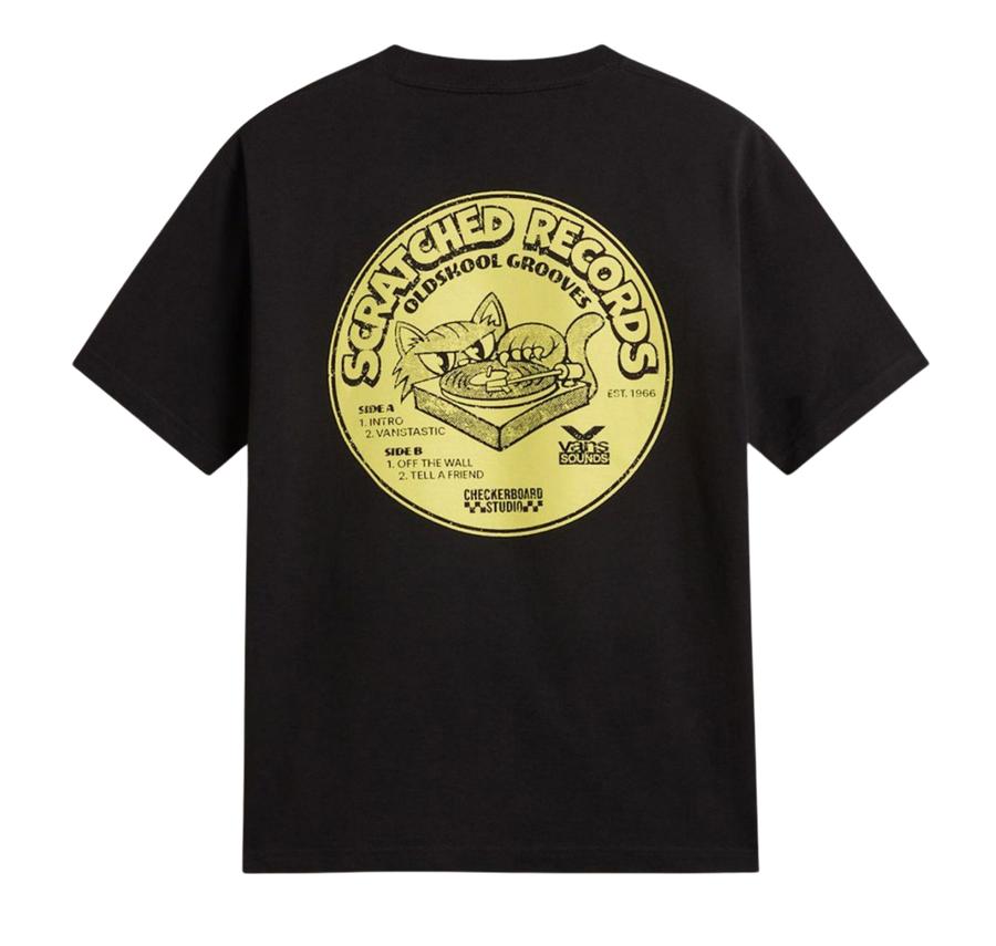 Vans Scratched Records Ss Erkek T-Shirt Siyah Vans Scratched Records Ss Erkek T-Shirt Siyah