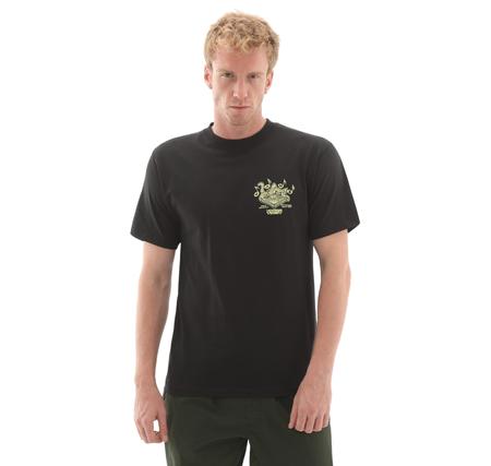 Vans Scratched Records Ss Erkek T-Shirt Siyah