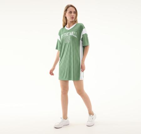 Vans Sixty Sixers Jersey Dress Kadın Yeşil