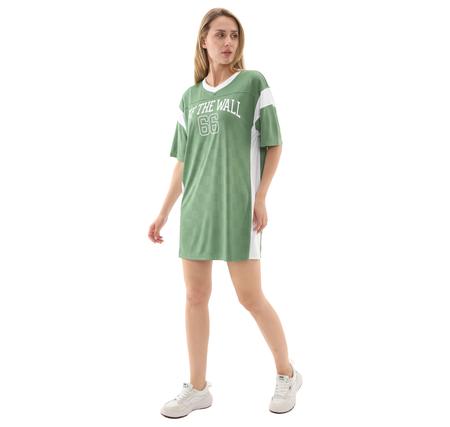 Vans Sixty Sixers Jersey Dress Kadın Elbise - Etek Yeşil