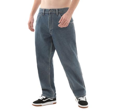 Vans Skate Check-5 Loose Denim Erkek Pantolon Mavi