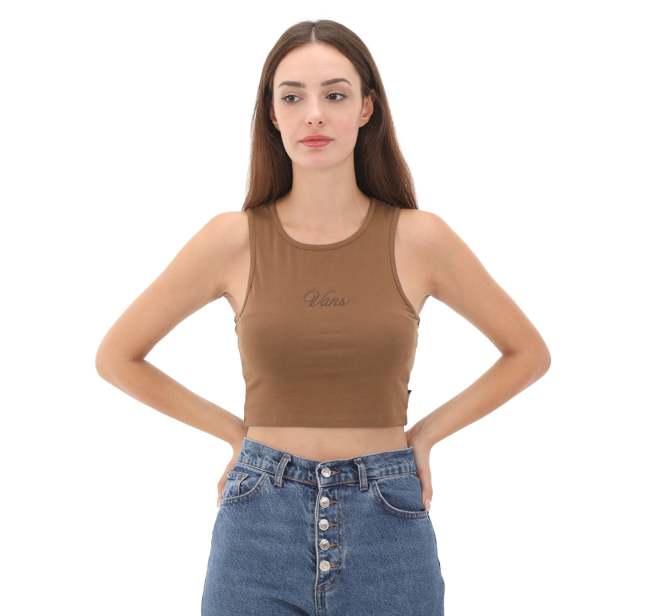 Женская футболка Vans Small Staple Fitted Crop Tank