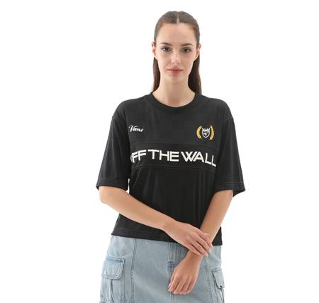 Vans Stevies Sports Jersey Kadın T-Shirt Siyah