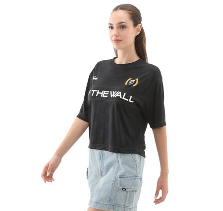 Vans Stevies Sports Jersey Kadın T-Shirt Siyah