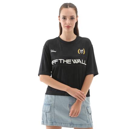 Vans Stevies Sports Jersey Kadın T-Shirt Siyah