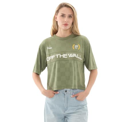 Vans Stevies Sports Jersey Kadın T-Shirt Yeşil