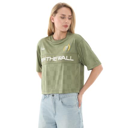 Vans Stevies Sports Jersey Kadın T-Shirt Yeşil