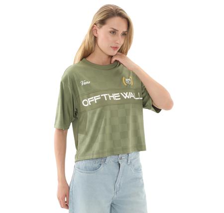 Vans Stevies Sports Jersey Kadın T-Shirt Yeşil