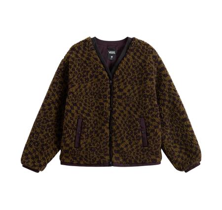 Vans Suffolk Cheetah Check Pile Coat Kadın Vans Suffolk Cheetah Check Pile Coat Kadın
