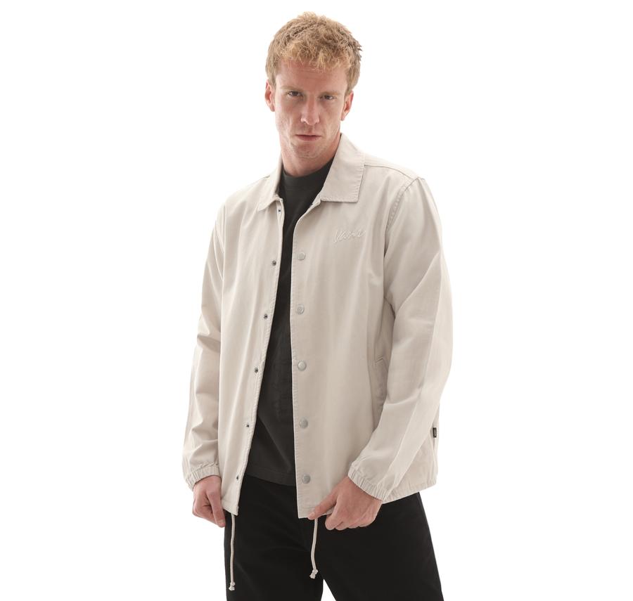 Vans Torrey Canvas Coaches Jacket Erkek Ceket Krem Vans Torrey Canvas Coaches Jacket Erkek Ceket Krem