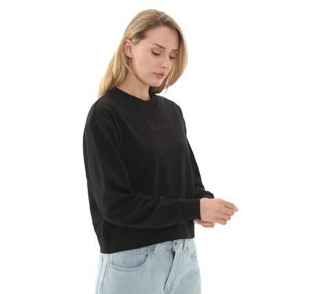 Vans W Essentıal Ft Rlx Crew Kadın T-Shirt Siyah