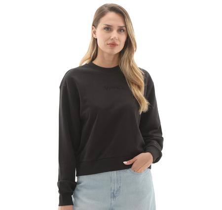 Vans W Essentıal H-Ft Rlx Crew Kadın Sweatshirt Siyah Vans W Essentıal H-Ft Rlx Crew Kadın Sweatshirt Siyah