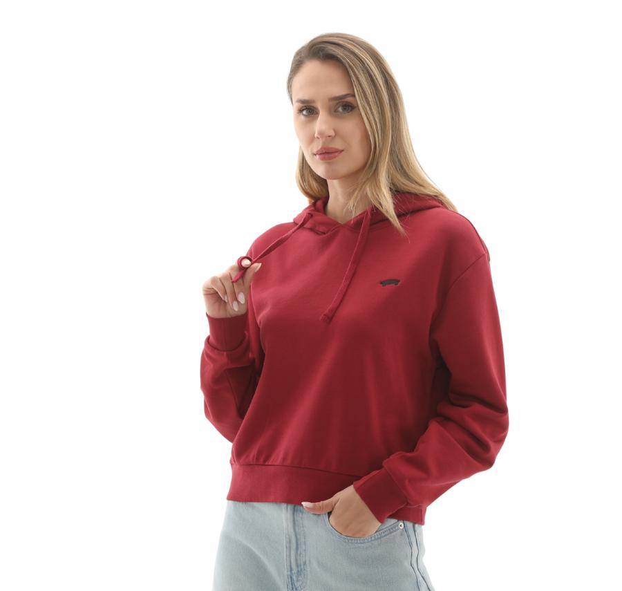 Vans W Salton Rlx Ft Po Kadın Sweatshirt Bordo Vans W Salton Rlx Ft Po Kadın Sweatshirt Bordo