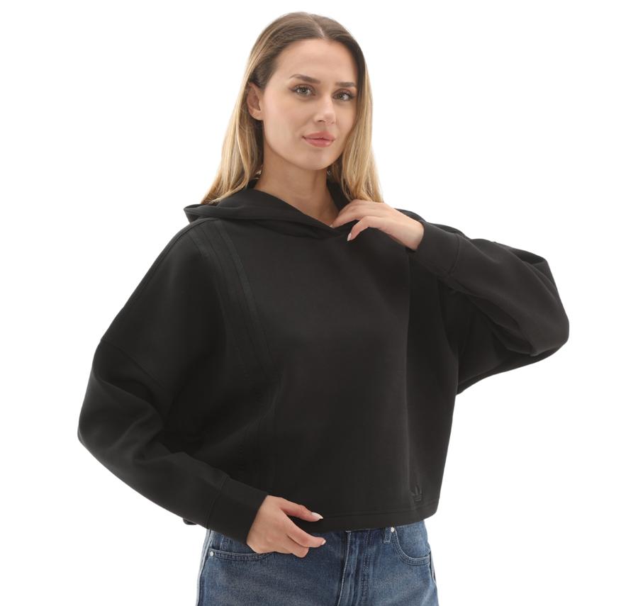 adidas 3 Strıpes Hoody Kadın Sweatshirt Siyah adidas 3 Strıpes Hoody Kadın Sweatshirt Siyah