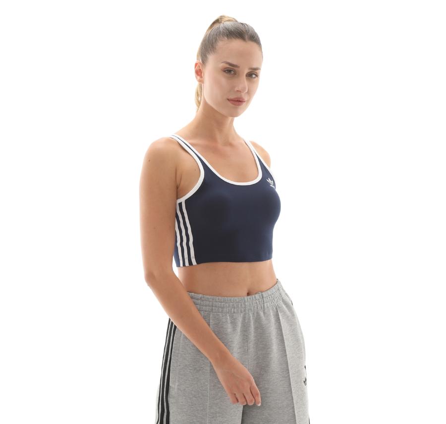 adidas 3S Bra Top Kadın T-Shirt Lacivert adidas 3S Bra Top Kadın T-Shirt Lacivert
