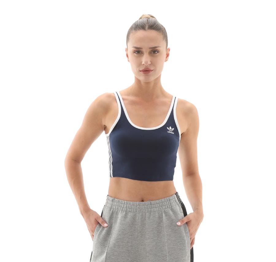 adidas 3S Bra Top Kadın T-Shirt Lacivert adidas 3S Bra Top Kadın T-Shirt Lacivert