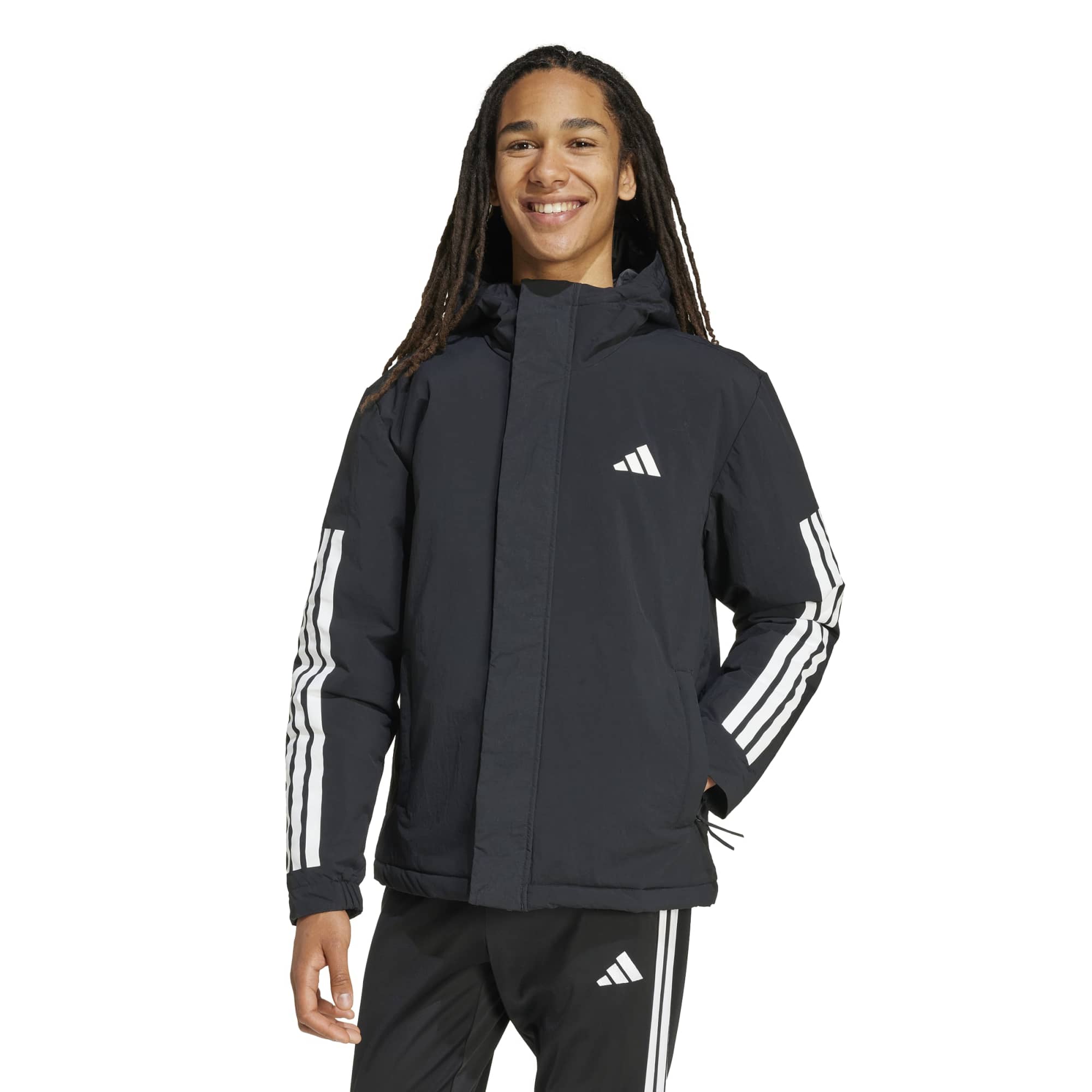 Мужская куртка adidas 3S Hooded Ins J