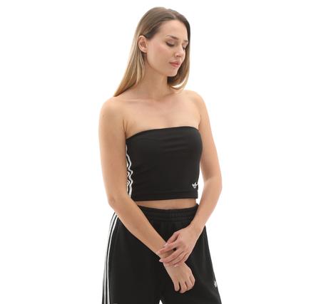 adidas 3S Tube Top Kadın T-Shirt Siyah