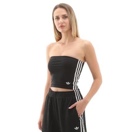 adidas 3S Tube Top Kadın T-Shirt Siyah