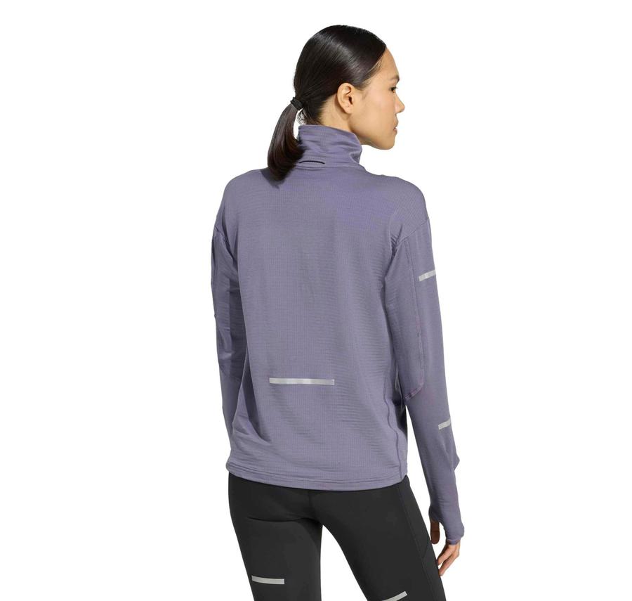 adidas Adi365 Warmhz W Kadın Sweatshirt Mor adidas Adi365 Warmhz W Kadın Sweatshirt Mor