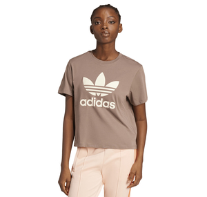 adidas Adicolor Trefoil Boxy Kadın T-Shirt Kahve
