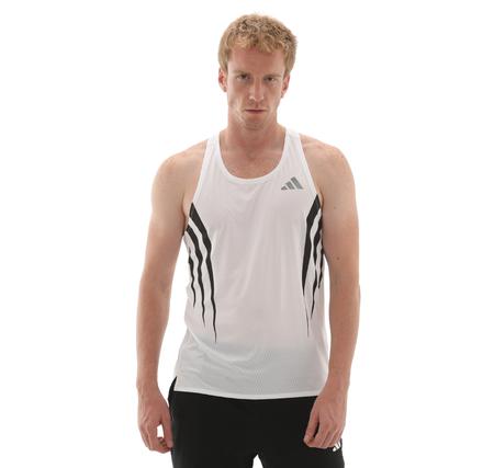 adidas Adızero A Sgl M Erkek T-Shirt Beyaz