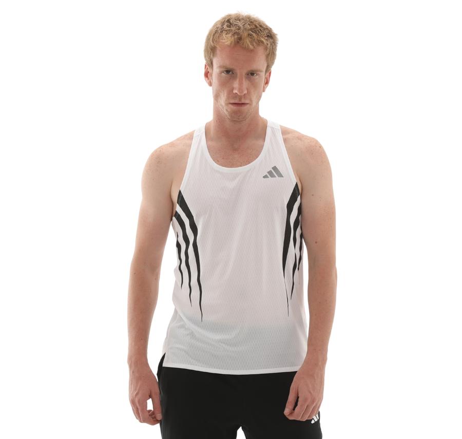 adidas Adızero A Sgl M Erkek T-Shirt Beyaz adidas Adızero A Sgl M Erkek T-Shirt Beyaz