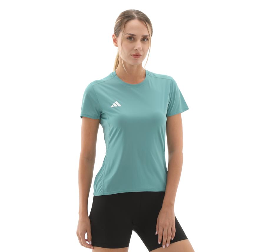 adidas Adızero E Tee Kadın T-Shirt Mavi adidas Adızero E Tee Kadın T-Shirt Mavi