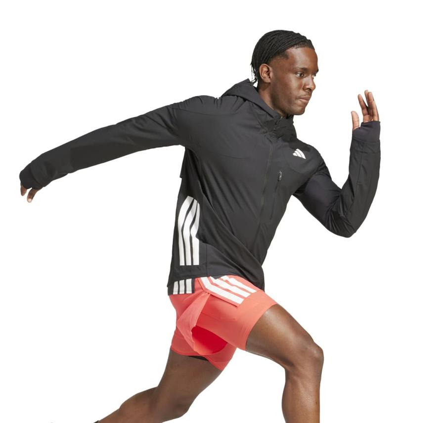 adidas Adızero Jkt M Erkek Yağmurluk-Rüzgarlık Siyah adidas Adızero Jkt M Erkek Yağmurluk-Rüzgarlık Siyah