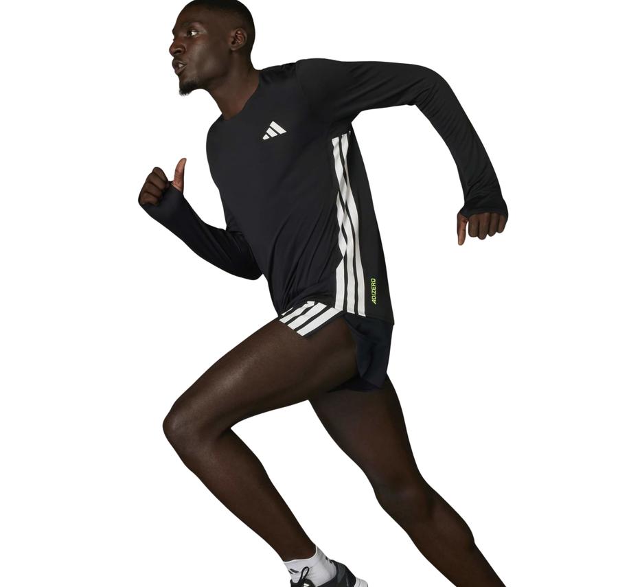 adidas Adızero L Tee M Erkek Sweatshirt Siyah adidas Adızero L Tee M Erkek Sweatshirt Siyah