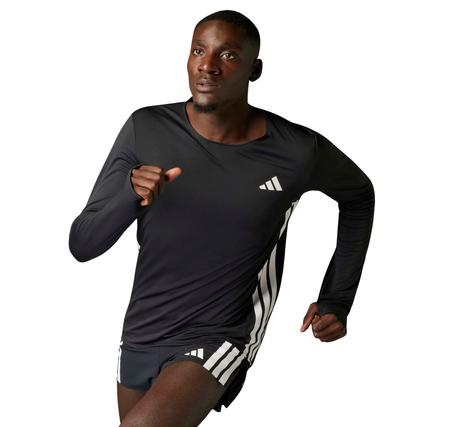 adidas Adızero L Tee M Erkek Sweatshirt Siyah