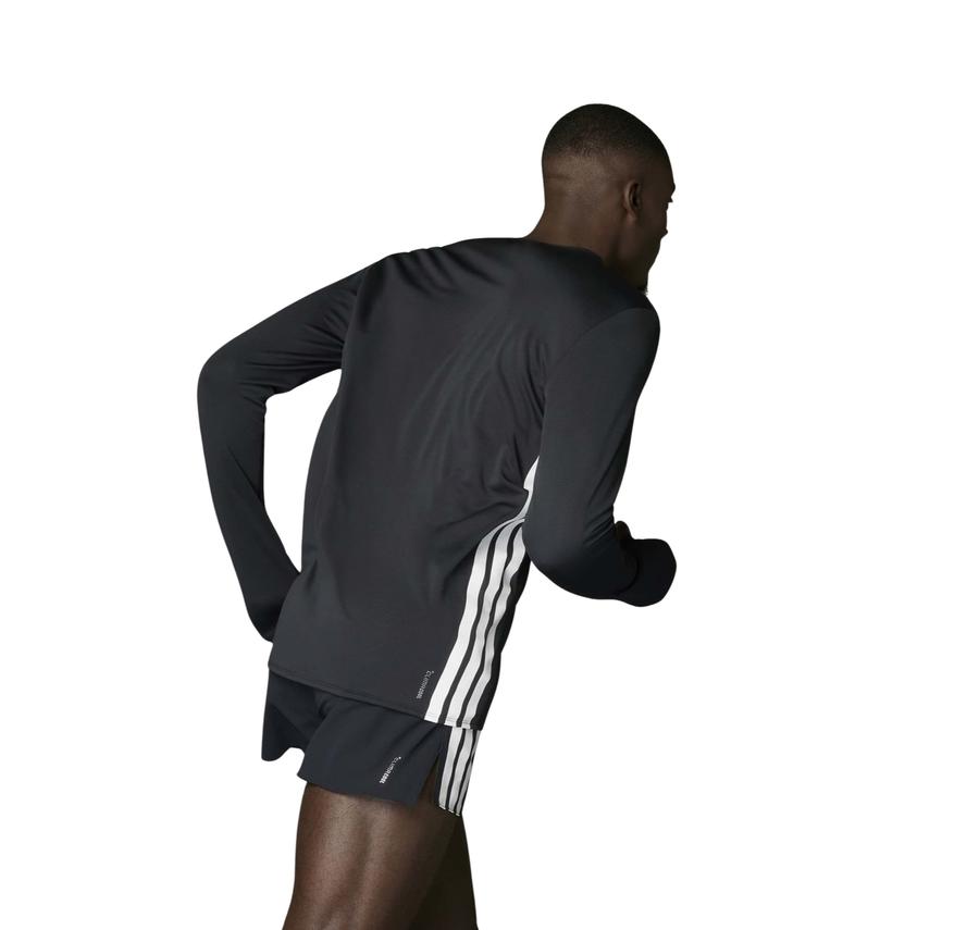 adidas Adızero L Tee M Erkek Sweatshirt Siyah adidas Adızero L Tee M Erkek Sweatshirt Siyah