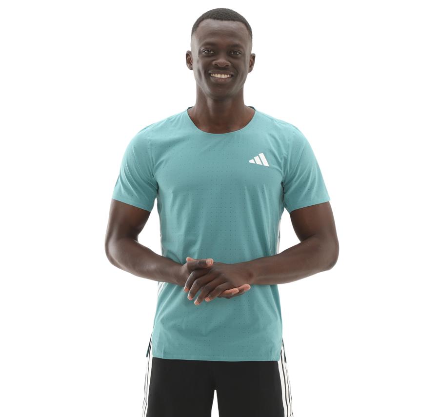 adidas Adızero Tee M Erkek T-Shirt İndigo adidas Adızero Tee M Erkek T-Shirt İndigo