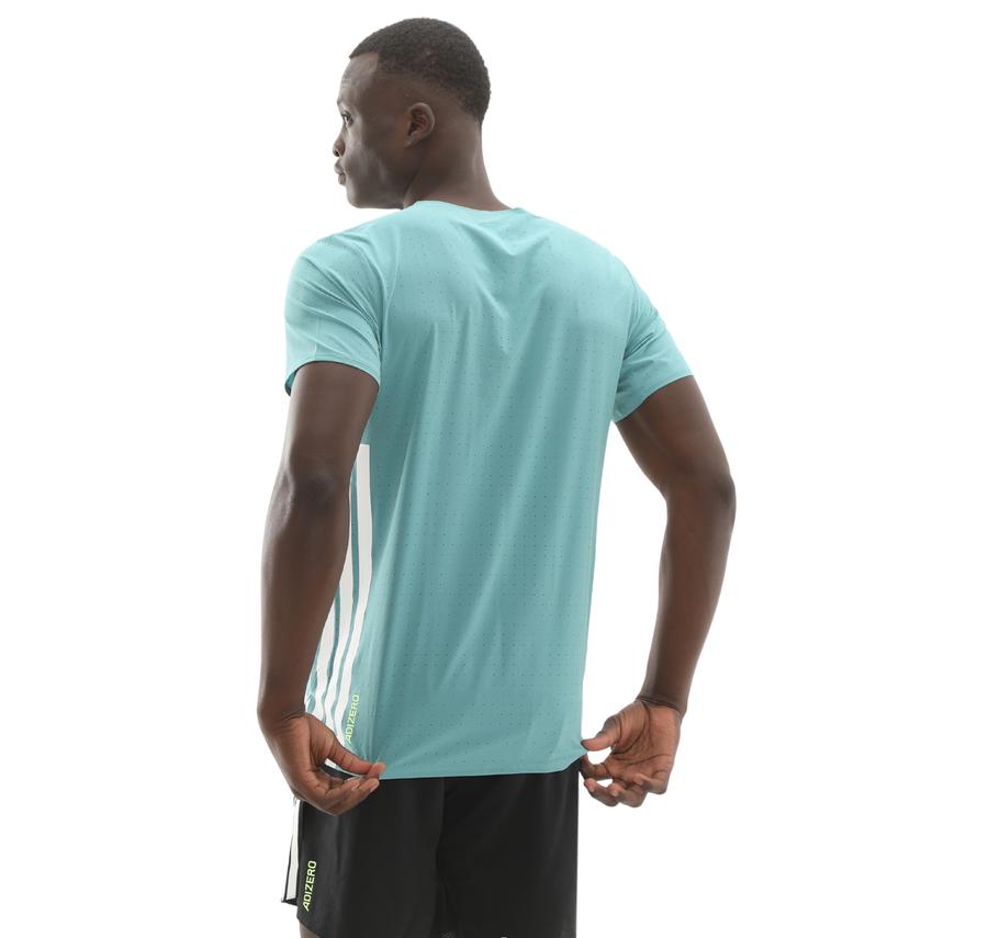 adidas Adızero Tee M Erkek T-Shirt İndigo adidas Adızero Tee M Erkek T-Shirt İndigo