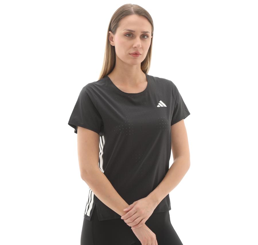 adidas Adızero Tee W Kadın T-Shirt Siyah adidas Adızero Tee W Kadın T-Shirt Siyah