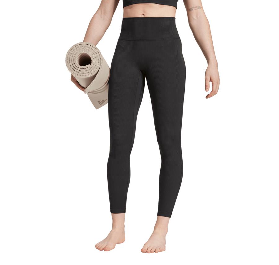 adidas All Me Rıb L Kadın Tayt Siyah adidas All Me Rıb L Kadın Tayt Siyah