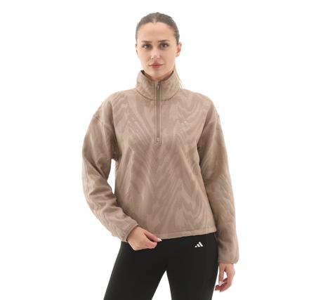 adidas Aop Polarfleece Kadın Sweatshirt Krem